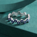 Anel Olho Grego Prata