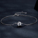 Pulseira com Moissanite Prata