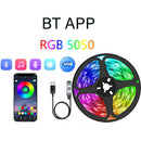 Fita de LED RGB com APP 24 Chaves Bluetooth