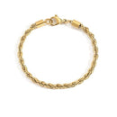 Pulseira Dourada Torcida