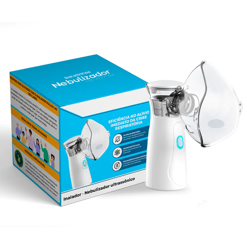 Inalador Nebulizador Portátil e Ultra Silencioso