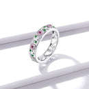 Anel Jardim Florido Prata