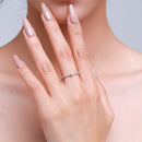 Anel Solitário Coração de Zircônia Prata