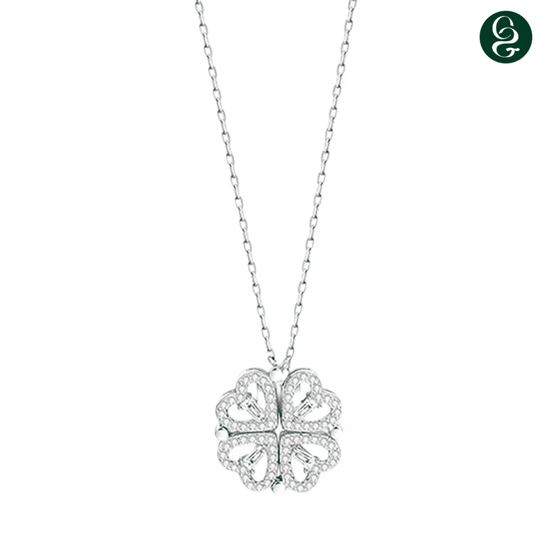 Colar Trevo de 4 Folhas + 4 Corações - ÚLTIMAS UNIDADES