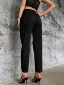 Calça Elegante Com Cinto