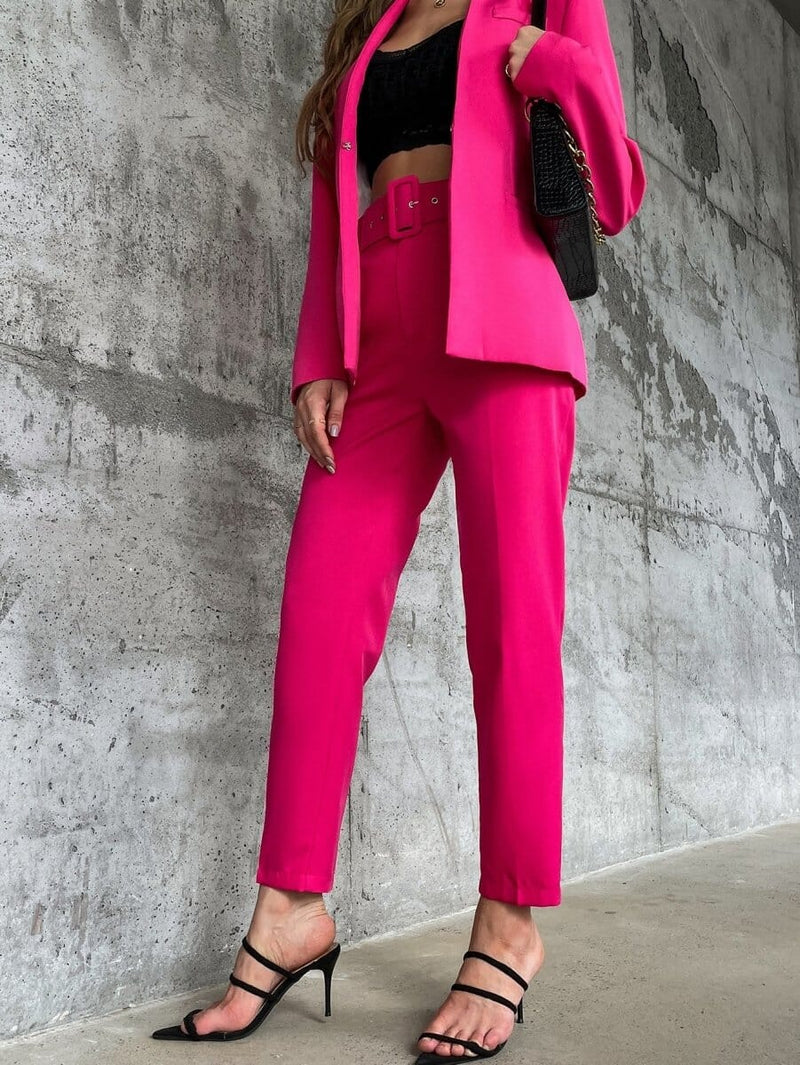 Calça Elegante Com Cinto