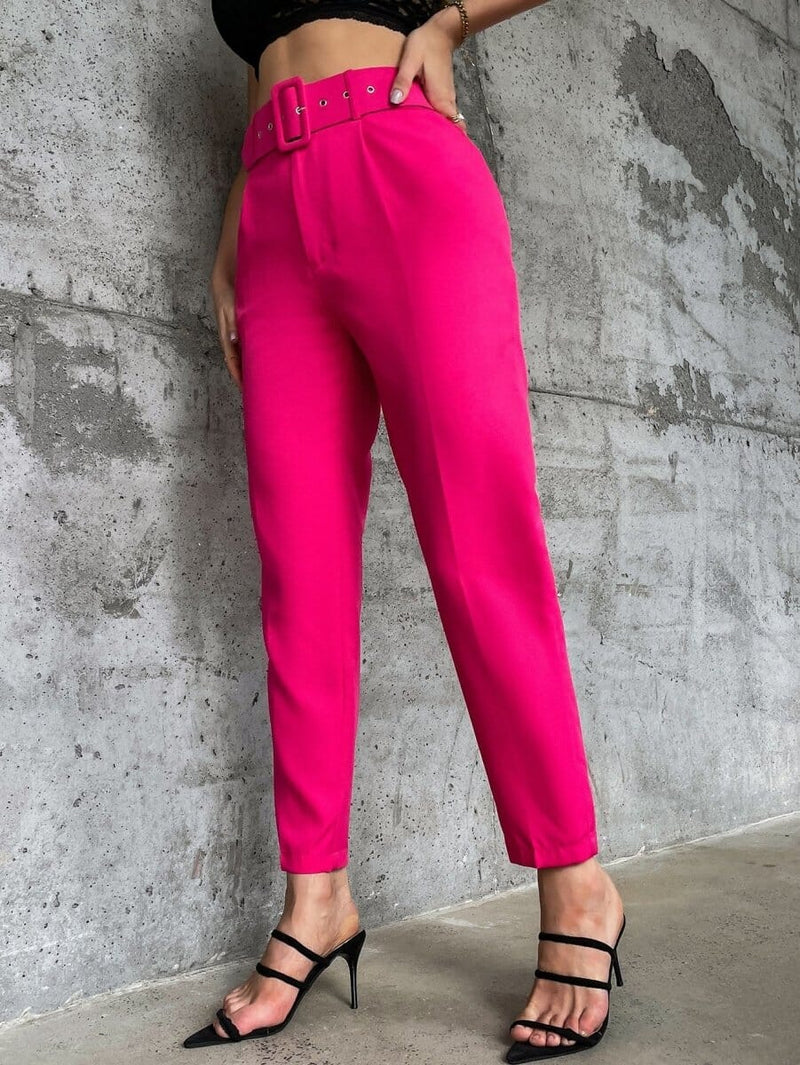 Calça Elegante Com Cinto