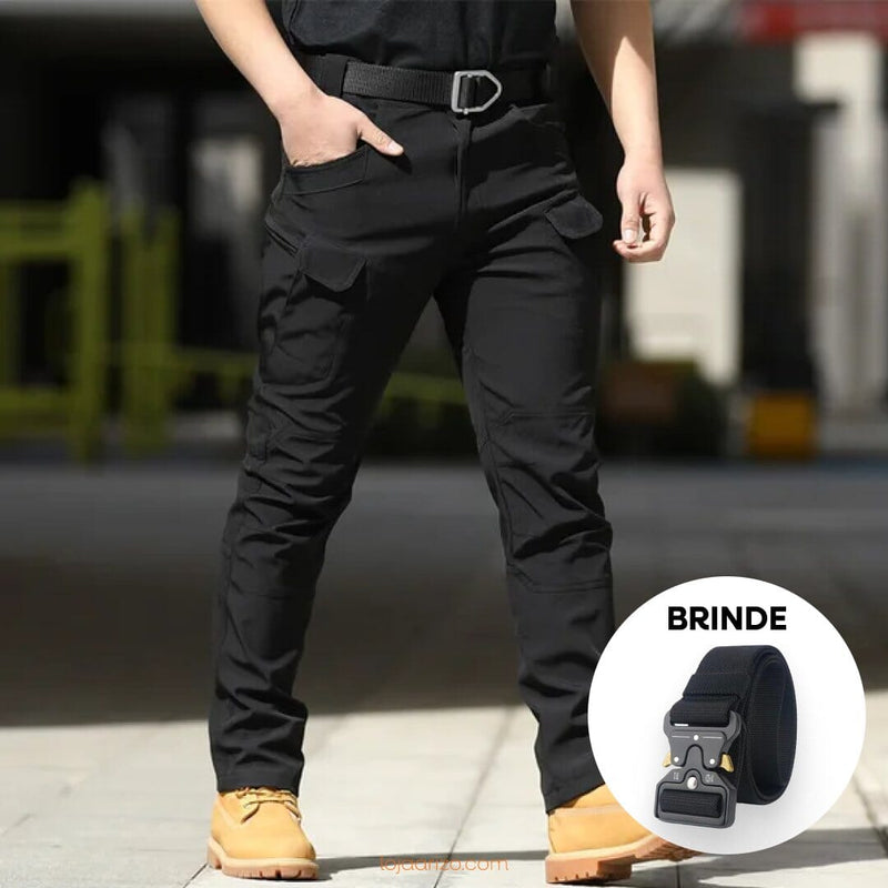 Calça Militar Tática Resistente e  Impermeável + Cinto de Brinde [RD]