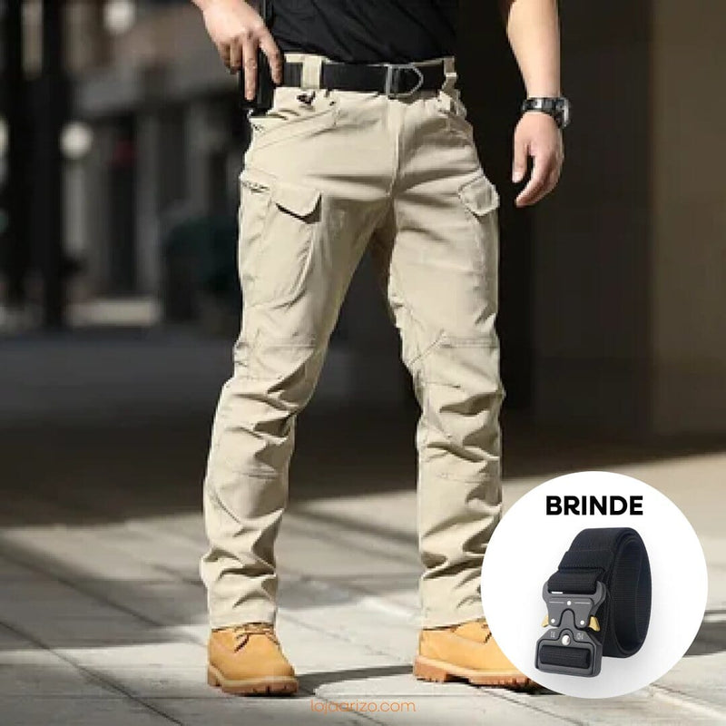 Calça Militar Tática Resistente e  Impermeável + Cinto de Brinde [RD]