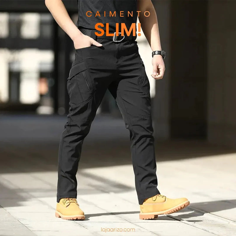 Calça Militar Tática Resistente e  Impermeável + Cinto de Brinde [RD]