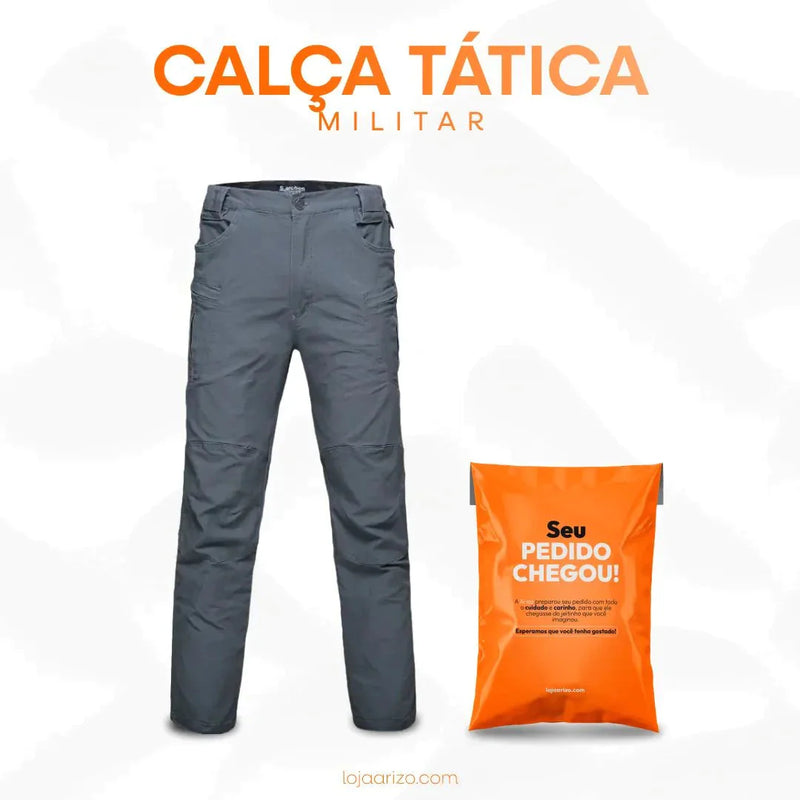 Calça Militar Tática Resistente e  Impermeável + Cinto de Brinde [T]