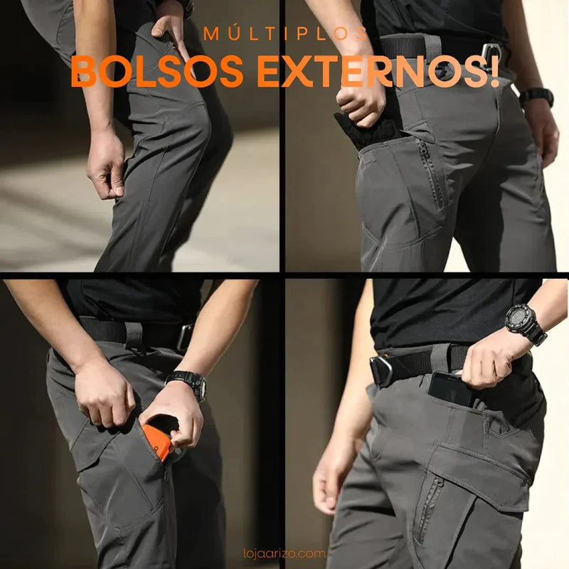 Calça Militar Tática Resistente e  Impermeável + Cinto de Brinde [T]