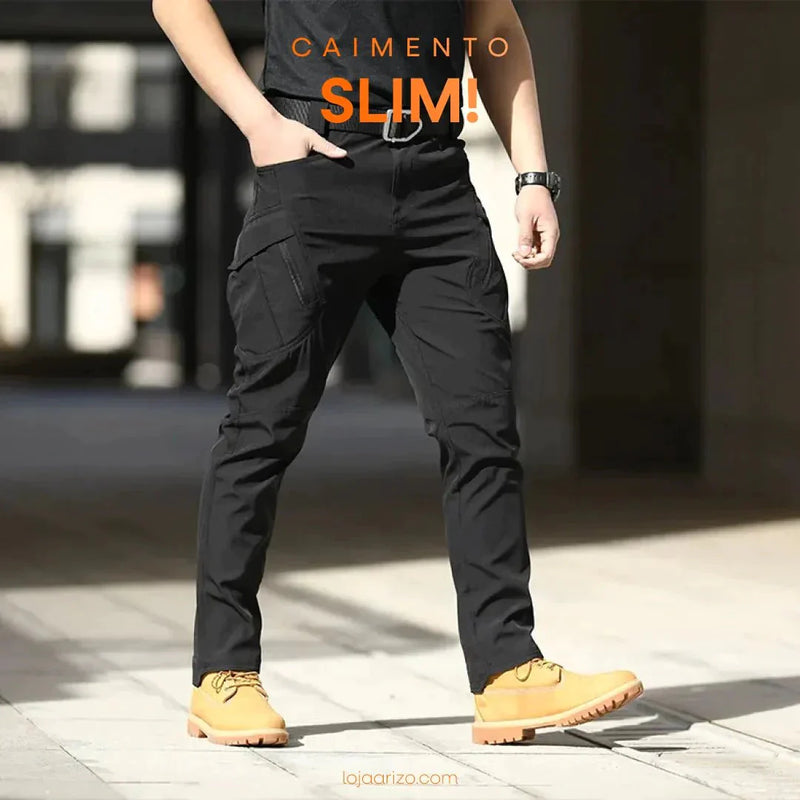 Calça Militar Tática Resistente e  Impermeável + Cinto de Brinde [T]
