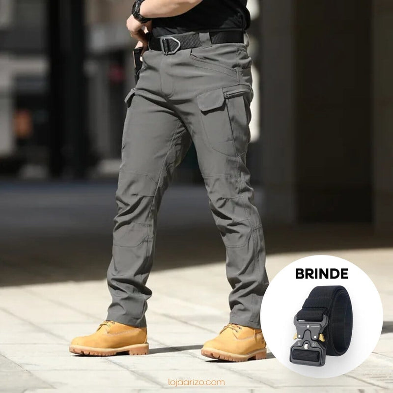 Calça Militar Tática Resistente e  Impermeável + Cinto de Brinde [T]
