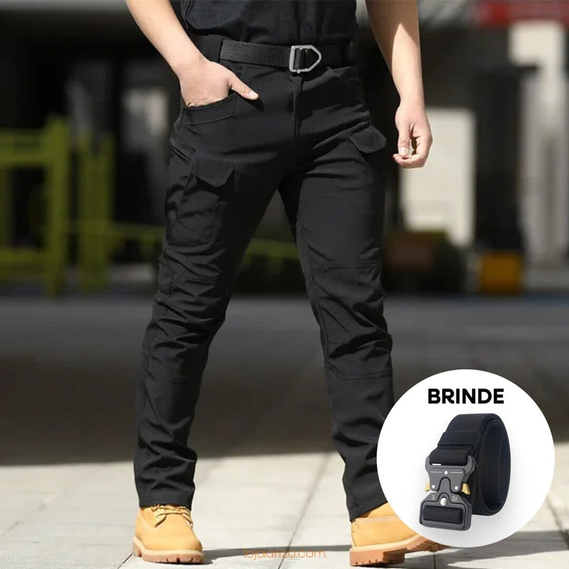 Calça Militar Tática Resistente e  Impermeável + Cinto de Brinde [T]