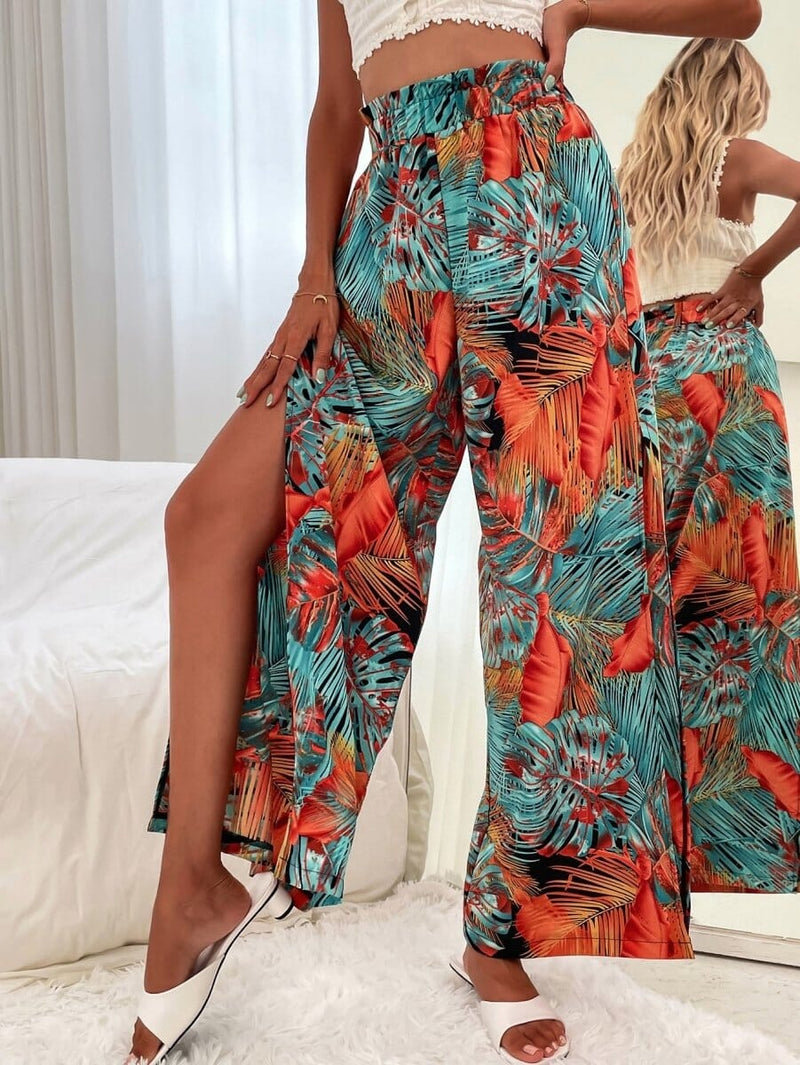 Calça Pantalona Estampada