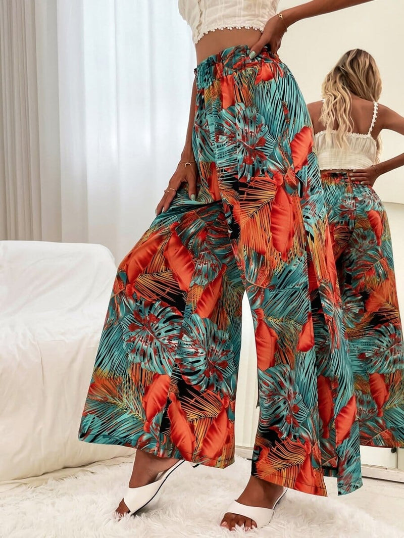 Calça Pantalona Estampada