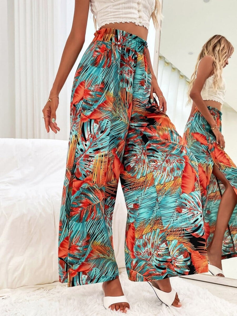 Calça Pantalona Estampada