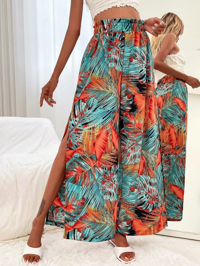 Calça Pantalona Estampada