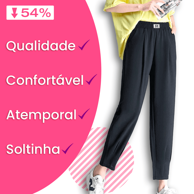 Calça Pantalona - A Mais Soltinha e Fresca do Mercado - Oferta Válida Apenas Hoje!