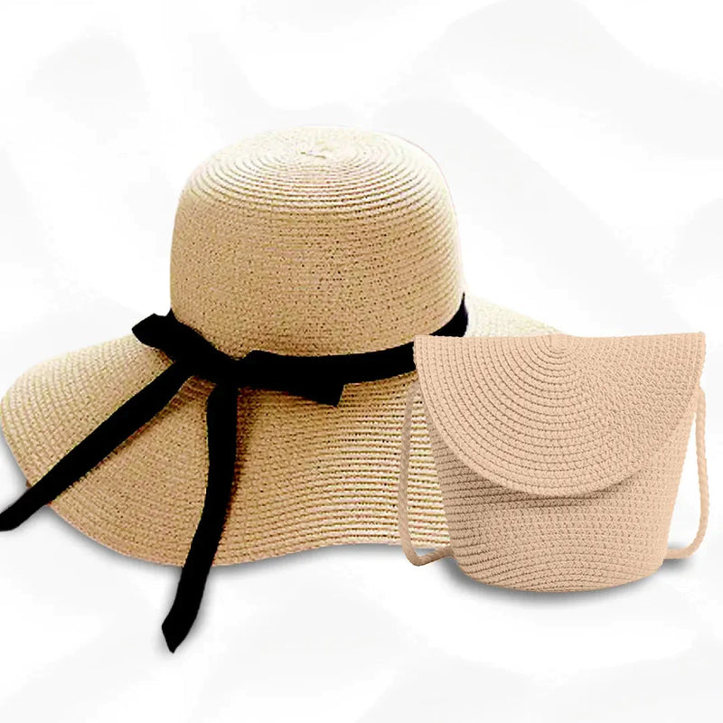 KIT VERÃO - Chapéu e Bolsa + Brinde Surpresa