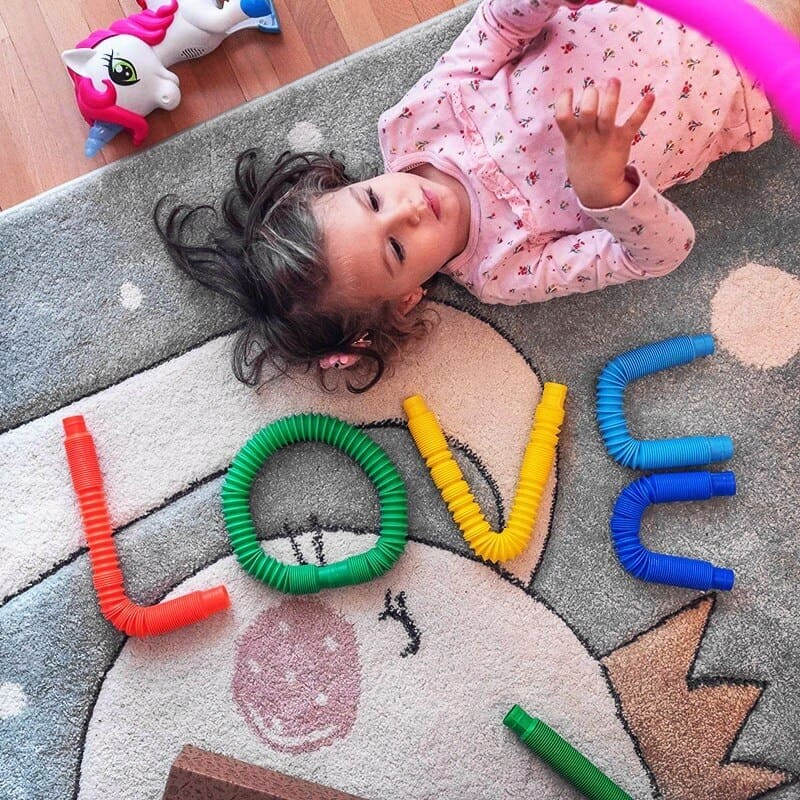 Poptube Tubo Sensorial Flexível - Kit com 8