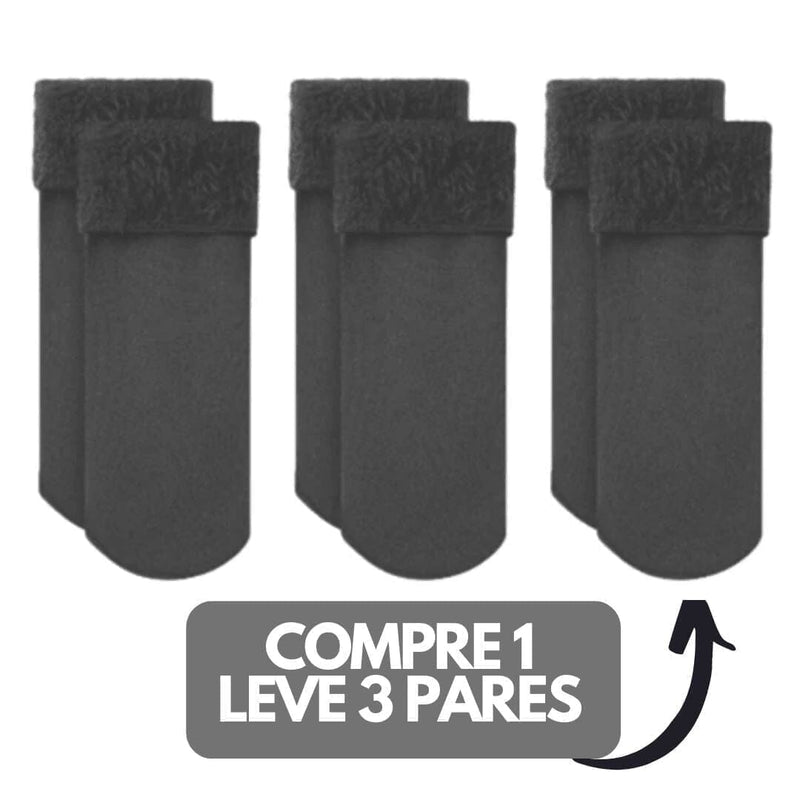 Meia Nuvem® Térmica - Pés Quentinhos - 3 pares