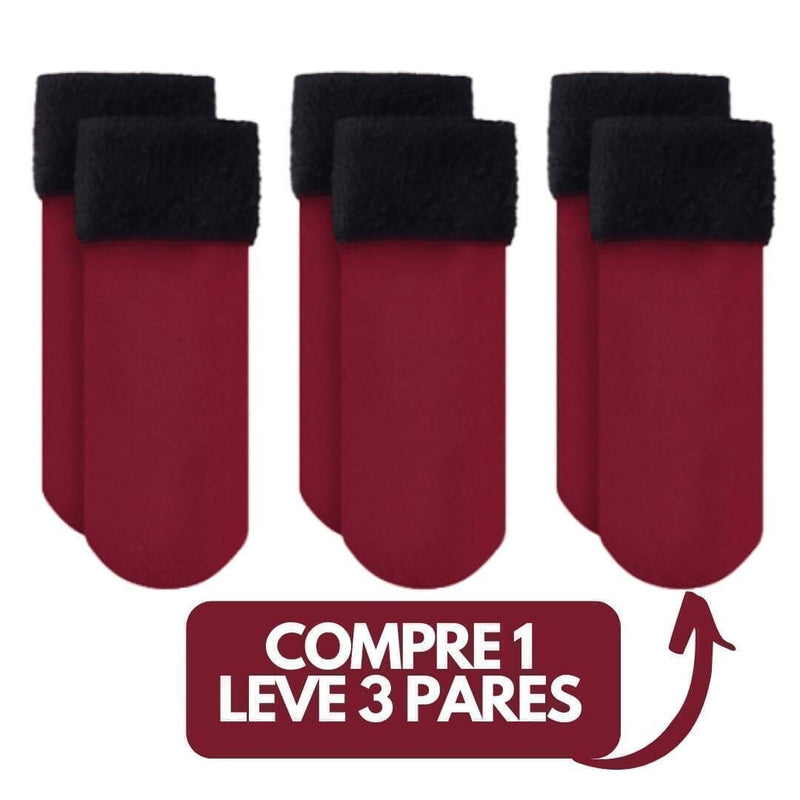 Meia Nuvem® Térmica - Pés Quentinhos - 3 pares