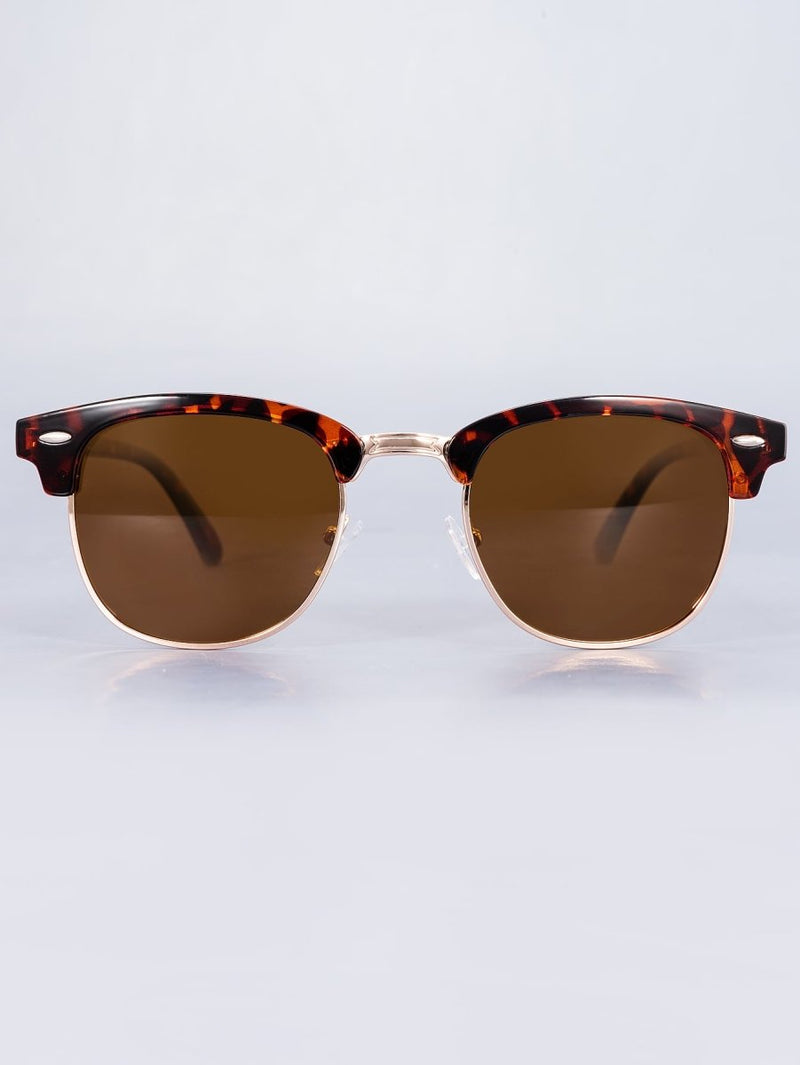 Óculos de Sol Casual Marrom