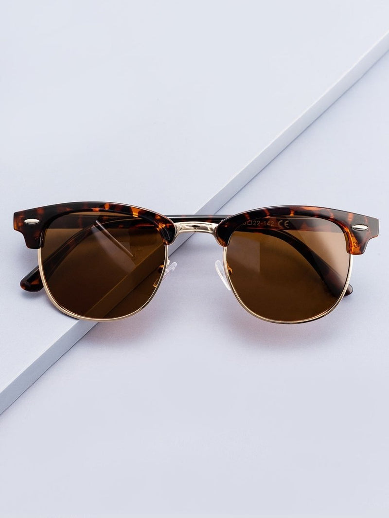 Óculos de Sol Casual Marrom