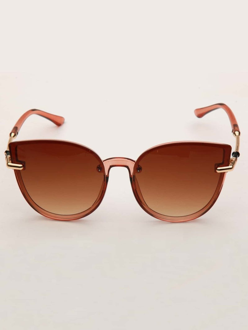 Óculos De Sol Cat Eye Brown