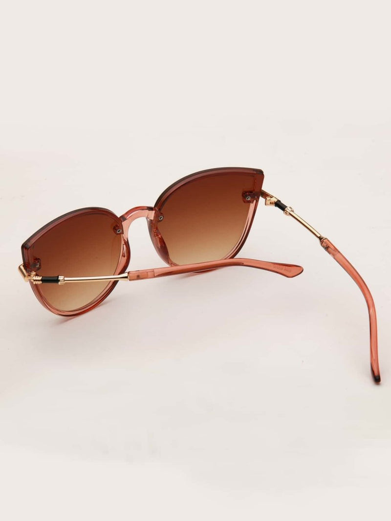 Óculos De Sol Cat Eye Brown