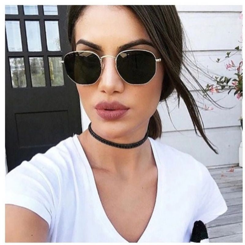 Óculos de Sol Hexagonal