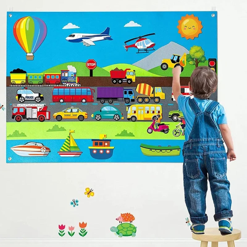 Brinquedo Educativo Mural Interativo Montessori