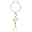 Pulseira com Anel Serpente