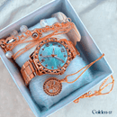 KIT SAFIRA - Relógio Rosé + Pulseira de Pérolas + Colar Árvore da Vida (PROMOÇÃO PRÉ BLACK FRIDAY)