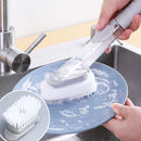 Escova de lavar louça 2 em 1 com dispenser de detergente