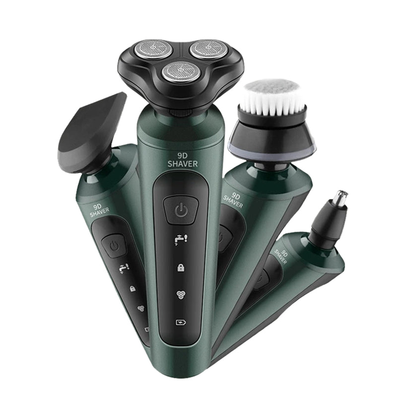 Barbeador elétrico 4 em 1 a prova d' água sem fio e recarregável